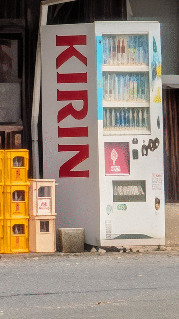 自販機を100倍ズームで撮影した写真