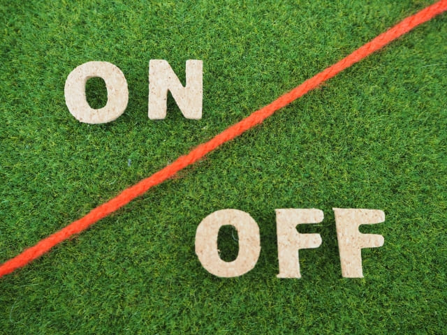 オンとオフをゾーニングした画像