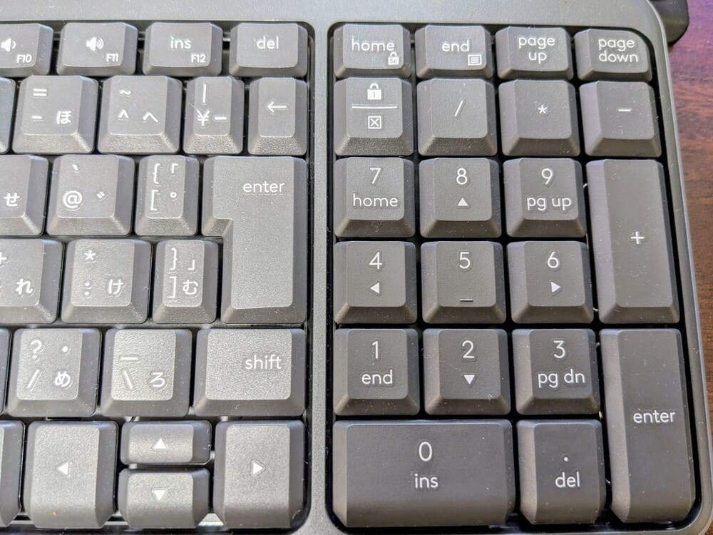 Logicool K250を拡大した画像